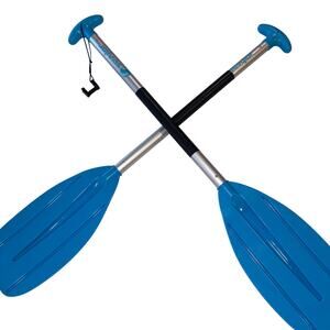 Sevylor Lightweight Convertible Aluminum Oars Kayak Canoe Paddle Set Blue Blades